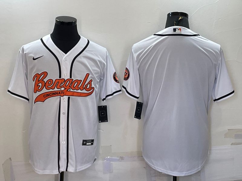 Men Cincinnati Bengals Blank White 2022 Nike Co branded NFL Jersey->cincinnati bengals->NFL Jersey